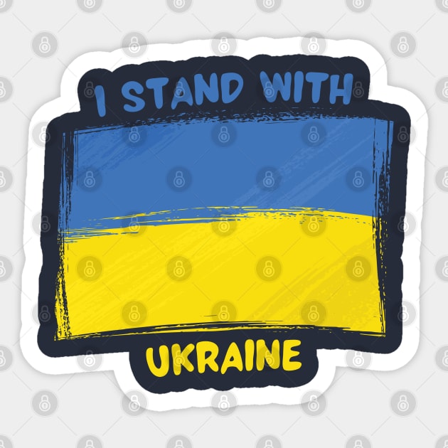 I stand with ukraine Sticker by aspanguji